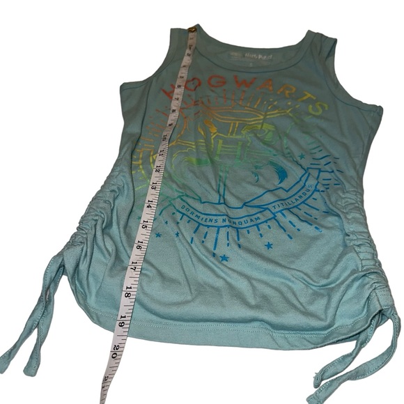 Harry Potter Hogwarts Side Cinch Graphic Tank Top Girls Medium Size 8 - Picture 8 of 12